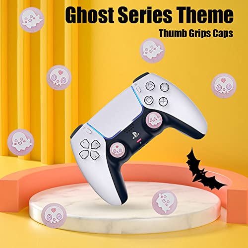 PERFECTSIGHT Cute Thumb Grip Caps for Playstation 4/5, PS5, PS4, Xbox Series X/S, Xbox One, Switch PRO Controller, 4PCS Kawaii Soft Rubber 3D Analog Thumbsticks Grips Joystick Cover – Glitter Ghost | The Storepaperoomates Retail Market - Fast Affordable Shopping