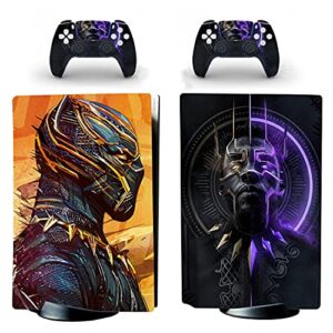 JOCHUI PS5 Standard Disc Console Controllers Panther Skin Sticker Decals Saiyan Playstation 5 Console and Controllers