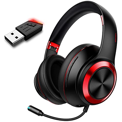Kofire 2.4GHz Wireless Gaming Headset for PC, PS4, PS5, Nintendo TV, PC, 3.5MM Wired Mode for Xbox, 30 Hours Playtime Bluetooth Headphones w/HD/Mute Mic USB Adapter 38MS Low Latency, Comfy Soft Earpad | The Storepaperoomates Retail Market - Fast Affordable Shopping