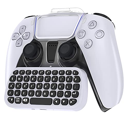 Controller Keyboard for PS5 Controller, Bluetooth 3.0 Mini Portable Gamepad Chatpad Message Keyboard Compatible with PS5 controller with Clip Holder | The Storepaperoomates Retail Market - Fast Affordable Shopping