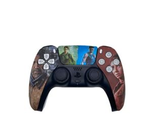 TLOU2 Fan Art Foursome Replacement Front Housing Shell Faceplate and Touchbar for PS5 Controller