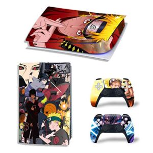 Boorsed PS5 Console and DualSense Controller Skin Vinyl Sticker Decal Cover, Suitable for Playstation 5 Digital Edition Console and Controller, Durable, Scratch-Resistant, Digital Version (5896)