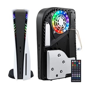Mcbazel RGB LED Light Strip for PS5 Console, IR Remote/APP/USB 3 Control Methods, 8 Colors 400+ Effects DIY Decoration Accessories Flexible Tape Light Strips for PlayStation 5 Console