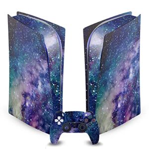Head Case Designs Officially Licensed Cosmo18 Milky Way Art Mix Vinyl Faceplate Sticker Gaming Skin Case Cover Compatible with Sony Playstation 5 PS5 Digital Edition Console and DualSense Controller