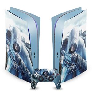 Altaïr Hidden Blade Key Art Matte Vinyl Faceplate Sticker Gaming Skin Case Cover Compatible with Sony Playstation 5 PS5 Digital Edition Console and DualSense Controller