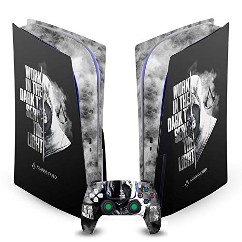 Head Case Designs Officially Licensed Assassin’s Creed Half Legacy Typography Vinyl Faceplate Sticker Gaming Skin Case Cover Compatible with Sony Playstation 5 PS5 Disc Console & DualSense Controller | The Storepaperoomates Retail Market - Fast Affordable Shopping