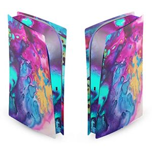 Head Case Designs Officially Licensed Mai Autumn Turquoise Wine Art Mix Matte Vinyl Faceplate Sticker Gaming Skin Case Cover Compatible with Sony Playstation 5 PS5 Digital Edition Console