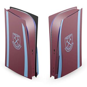 Head Case Designs Officially Licensed West Ham United FC Jersey 2020/21 Home Kit Vinyl Faceplate Sticker Gaming Skin Case Cover Compatible with Sony Playstation 5 PS5 Disc Edition Console