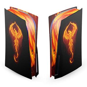 Head Case Designs Officially Licensed Christos Karapanos Dragon Phoenix Art Mix Vinyl Faceplate Sticker Gaming Skin Case Cover Compatible with Sony Playstation 5 PS5 Disc Edition Console