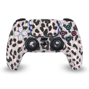 Head Case Designs Officially Licensed Vasare NAR Leo Cheetah Art Mix Vinyl Faceplate Sticker Gaming Skin Case Cover Compatible with Sony Playstation 5 PS5 DualSense Controller