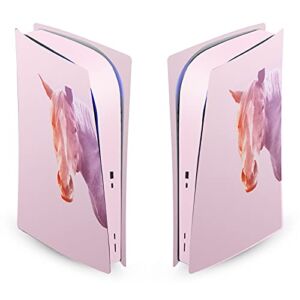 Head Case Designs Officially Licensed Mark Ashkenazi Pastel Horse Art Mix Matte Vinyl Faceplate Sticker Gaming Skin Case Cover Compatible with Sony Playstation 5 PS5 Digital Edition Console