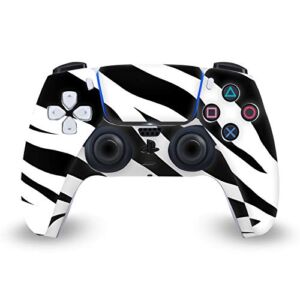 Head Case Designs Officially Licensed Grace Illustration with Zebra Art Mix Vinyl Faceplate Sticker Gaming Skin Case Cover Compatible with Sony Playstation 5 PS5 DualSense Controller