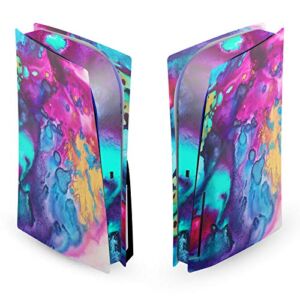 Head Case Designs Officially Licensed Mai Autumn Turquoise Wine Art Mix Matte Vinyl Faceplate Sticker Gaming Skin Case Cover Compatible with Sony Playstation 5 PS5 Disc Edition Console