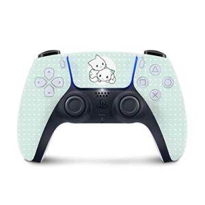 TACKY DESIGN PS5 Cat Skin For PS5 CONTROLLER SKIN Green, Vinyl 3M Stickers ps5 controller cover Decal Full wrap ps5 skins