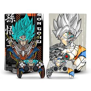 PS5 Skin Disc Edition Anime Console and Controller Cover Skins Mecha Fan Art Design for Playstation 5 Disc Version