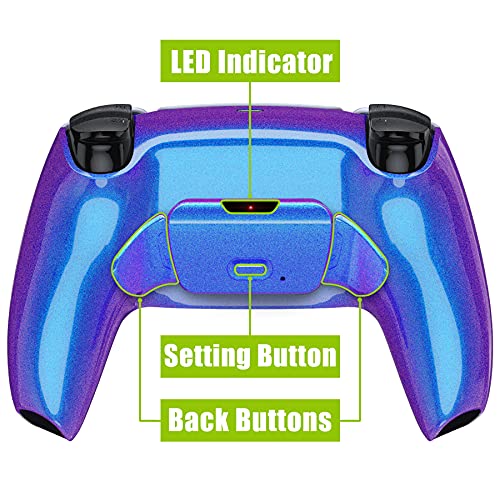 eXtremeRate Chameleon Purple Blue Programable Rise 2.0 Remap Kit for PS5 Controller, Upgrade Board & Redesigned Back Shell & Back Button Attachment for PS5 Controller – Controller NOT Included | The Storepaperoomates Retail Market - Fast Affordable Shopping