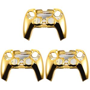 SOLUSTRE 3pcs Game Controller Shell, Controller Shell Anti- Slip/Shockproof Cover Shell Skin for PS5 Controllers