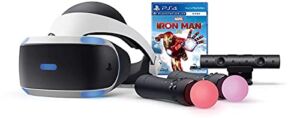 PlayStation VR Marvel’s Iron Man VR Bundle, Compatible with PS4 & PS5: VR Headset, Camera, Move Motion Controllers (Renewed)