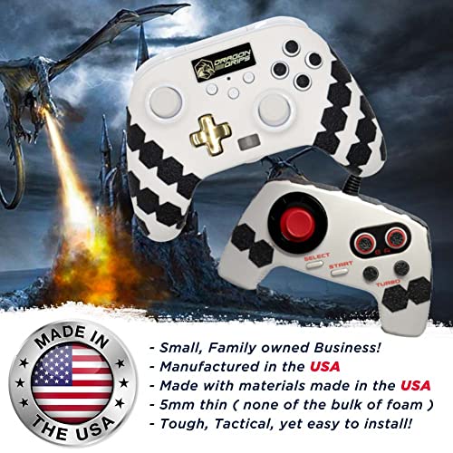 Gaming Controller Grip For All Controllers | Universal Game Control Grip Tape Set-18 Pieces | Grip Decals For PlayStation, Xbox, PS4, PS5, Elite | Also For Laptops, E-readers Tablets By Dragon Grips | The Storepaperoomates Retail Market - Fast Affordable Shopping