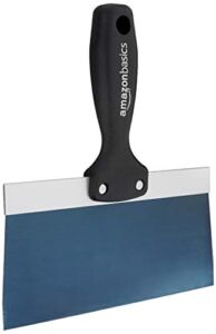 Amazon Basics 8″ Blue Steel Tape Knife, with Solid Handle and Soft Grip