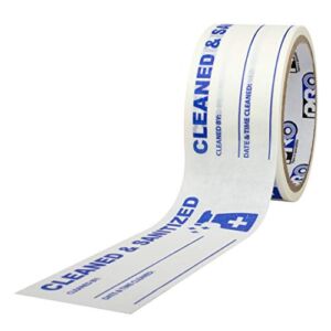 Pro 4000 Printed”Cleaned & Sanitized” Tape, 840178025449