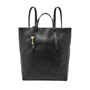 Fossil Women’s Camilla Leather Convertible Backpack Purse Handbag, Black (Model: ZB7517001)