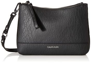 Calvin Klein womens Sonoma Bubble Lamb Novelty Messenger Crossbody, black/silver, One Size | The Storepaperoomates Retail Market - Fast Affordable Shopping