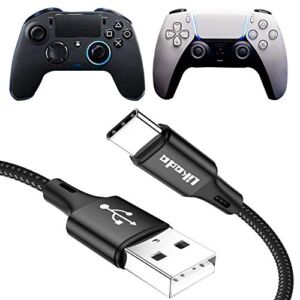 PS5 Controller Charger Cable, 10Ft USB Type C Charging Cable Nylon Braided Fast Data Sync Cord Compatible with Playstation 5 DualSense, Nintendo Switch/Switch Lite, Xbox Series X/Series S Controller