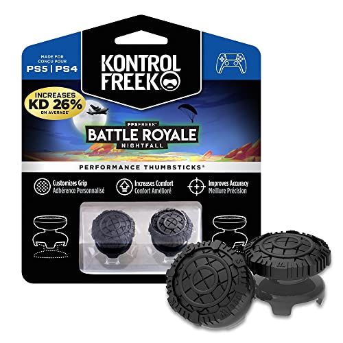 KontrolFreek FPS Freek Battle Royale Nightfall for PlayStation 4 (PS4) and PlayStation 5 (PS5) | Performance Thumbsticks | 2 High-Rise Convex Black | The Storepaperoomates Retail Market - Fast Affordable Shopping