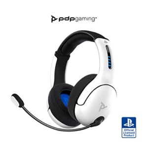 PDP LVL50 Wireless Stereo Headset with Noise Cancelling Microphone: White – PS5/PS4
