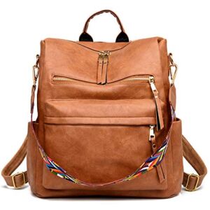 Women’s Fashion Backpack Purses Multipurpose Design Convertible Satchel Handbags and Shoulder Bag PU Leather Travel bag