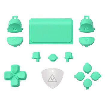 eXtremeRate Replacement D-pad R1 L1 R2 L2 Triggers Touchpad Action Home Share Options Buttons for ps4 Controller, Mint Green Full Set Buttons Repair Kits for ps4 Slim Pro CUH-ZCT2 Controller | The Storepaperoomates Retail Market - Fast Affordable Shopping