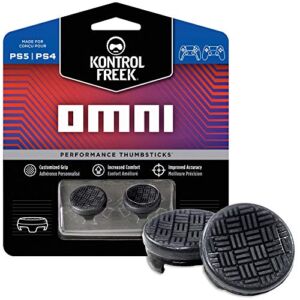 KontrolFreek Omni for PlayStation 4 (PS4) and PlayStation 5 (PS5) | 2 Performance Thumbsticks | 2 Low-Rise Concave | Black