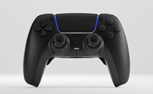 AimControllers Custom PRO Controller compatible with Playstation PS5 Console & PC | Custommade Wireless Gaming Controller with 4 Back Remappable Paddles | Gaming Accessories Electronics | Black Matte