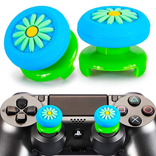 Playrealm FPS Thumbstick Extender & 3D Texture Rubber Silicone Grip Cover 2 Sets for PS5 Dualsenese & PS4 Controller(Daisy Blue) | The Storepaperoomates Retail Market - Fast Affordable Shopping