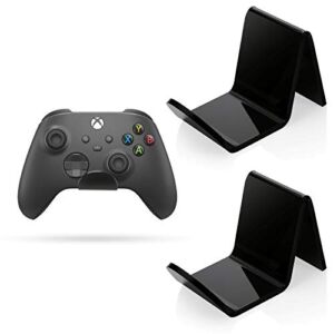 Game Controller Holder Stand Wall Mount(2 Pack) compatible for PS5,Xbox Series X,Xbox Series S,Xbox SS,Xbox SX,PS4,Xbox One,PC Controller – Universal Controller Accessories with Cable Clips – Stick on