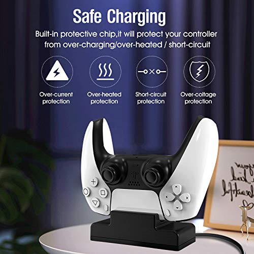 PS5 Controller Charger, Charging Station Compatible with PS5 Single Controller USB Fast Charging Station Dock for Sony Playstation5 / PS5 Controller | The Storepaperoomates Retail Market - Fast Affordable Shopping