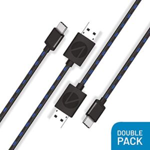 3M Twin Premium Braided Play & Charge Cables for PS5