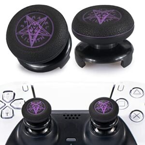 Playrealm FPS Thumbstick Extender & Printing Rubber Silicone Grip Cover 2 Sets for PS5 Dualsenese & PS4 Controller (Demon Summon)