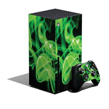 MightySkins Skin Compatible with Xbox Series X Bundle – Green Flames | Protective, Durable, and Unique Vinyl Decal wrap Cover | Easy to Apply and Change Styles | Made in The USA | The Storepaperoomates Retail Market - Fast Affordable Shopping