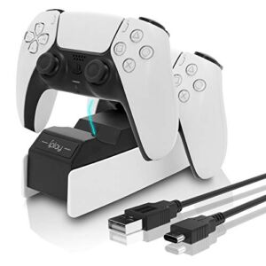 PS5 Controller Charger, Fast Charging Station for Playstation 5 Dual Sense Controllers