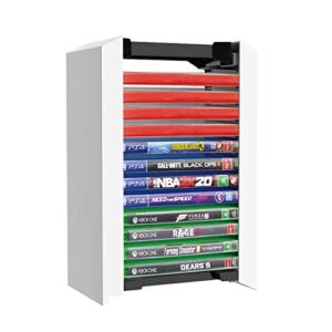 PS5 Game Organizer, Storage Tower Compatible with Playstation 5 PS4 Xbox Games (Up to 12 Games)