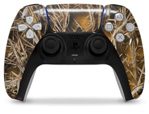 WraptorSkinz Skin Wrap compatible with the Sony PS5 DualSense Controller WraptorCamo Grassy Marsh Camo Orange (CONTROLLER NOT INCLUDED)