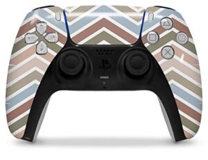 WraptorSkinz Skin Wrap compatible with the Sony PS5 DualSense Controller Zig Zag Colors 03 (CONTROLLER NOT INCLUDED)