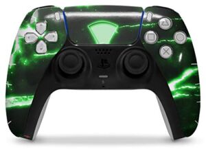 WraptorSkinz Skin Wrap compatible with the Sony PS5 DualSense Controller Radioactive Green (CONTROLLER NOT INCLUDED)