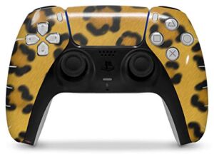 WraptorSkinz Skin Wrap compatible with the Sony PS5 DualSense Controller Leopard Skin (CONTROLLER NOT INCLUDED)