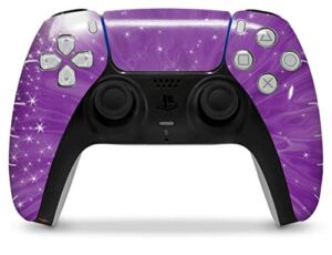 WraptorSkinz Skin Wrap compatible with the Sony PS5 DualSense Controller Stardust Purple (CONTROLLER NOT INCLUDED)