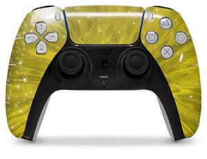 WraptorSkinz Skin Wrap compatible with the Sony PS5 DualSense Controller Stardust Yellow (CONTROLLER NOT INCLUDED)