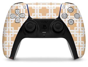 WraptorSkinz Skin Wrap compatible with the Sony PS5 DualSense Controller Boxed Peach (CONTROLLER NOT INCLUDED)