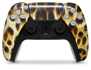 WraptorSkinz Skin Wrap compatible with the Sony PS5 DualSense Controller Fractal Fur Leopard (CONTROLLER NOT INCLUDED)